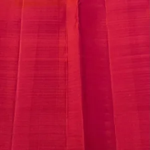 Red Borderless Kanchipuram silk Saree