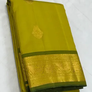 Leaf Green Kanchipuram Silk Saree To BUy Online