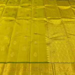 Leaf Green Kanchipuram Silk Saree To BUy Online