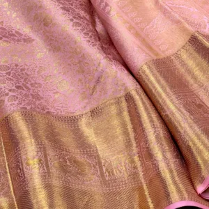 Baby Pink Kanchipuram SIlk Saree