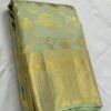 Pastel Kanchipuram Silk Saree In PIsta Green