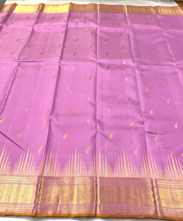 Kanchipuram Silk Saree In Baby Pink