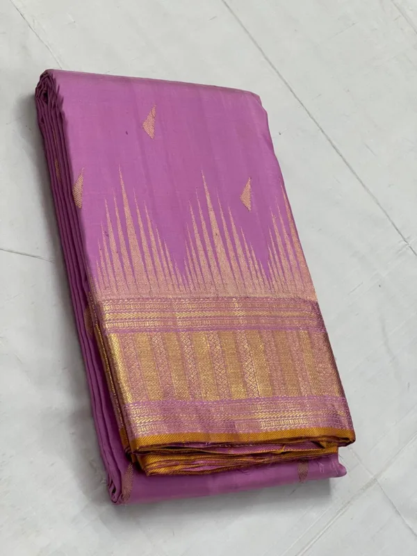 Kanchipuram Silk Saree In Baby Pink