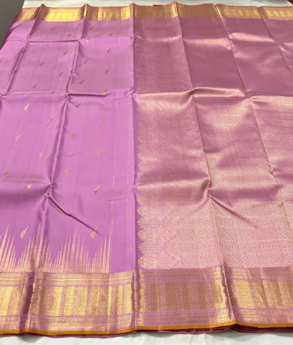 Kanchipuram Silk Saree In Baby Pink