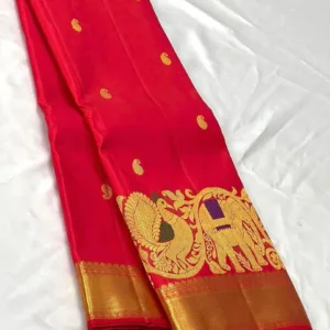 Red Kanchipuram silk Saree