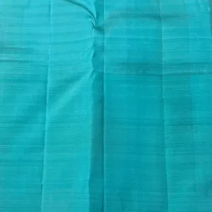Small Checks Kanchipuram Silk Saree Sky Blue Border