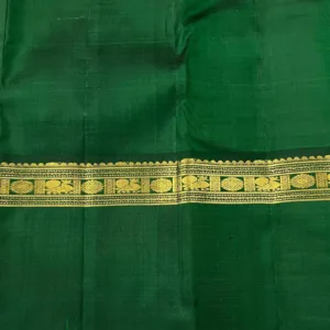 Red Kanchipuram Silk Saree With Green