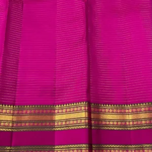 Kanchipuram Silk Saree In Maroon With Pink