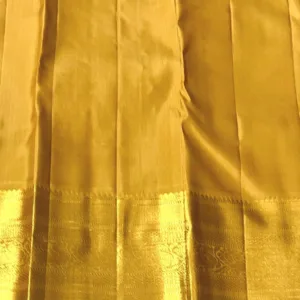 Gold Kanchipuram Silk Saree For Wedding