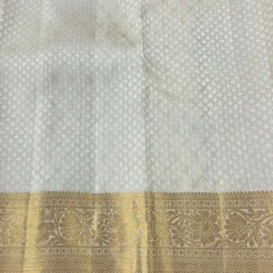 White Bridal Kanchipuram Silk Saree
