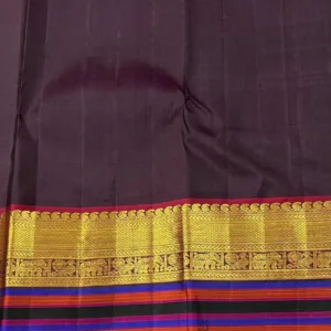 Designer Border Kanchipuram Silk Saree In Neon Green