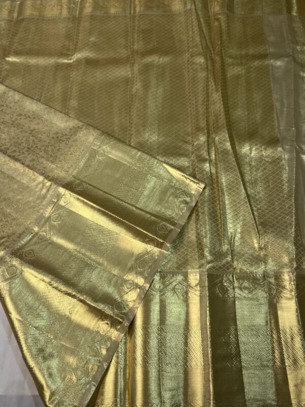 Gold Tissue Silk Saree For Wedding