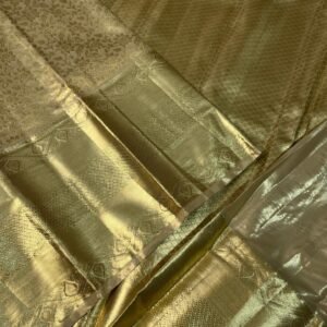 Gold Tissue Silk Saree For Wedding