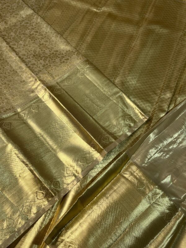 Gold Tissue Silk Saree For Wedding