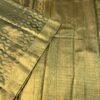 Greenish Gold Tissue Silk Saree For Bride