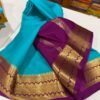 Pure Crepe Mysore Silk Sarees In Ananda With Purple
