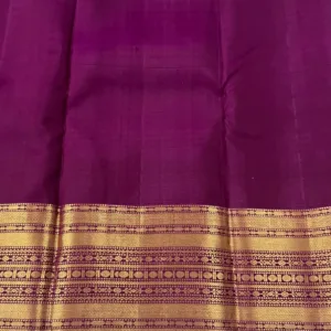 Dark Onion Pink Kanchipuam Silk Saree With Purple