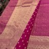 Banarasi Georgette silk saree In Wine