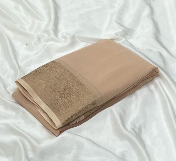Exclusive Mysore Dani chiffon saree In Cream