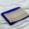 Premium Mysore silk saree In Royal Blue With White