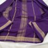 Premium semi Mysore crepe silk saree In Purple