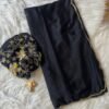 Designer Pure Soft chinon silk saree In Black