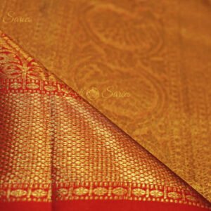 Muhurtham Saree White And Red Pure Kanjivaram Silk Saree
