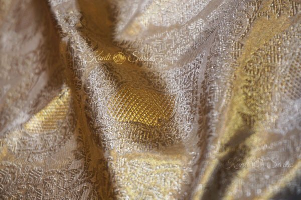 Muhurtham Saree White And Red Pure Kanjivaram Silk Saree