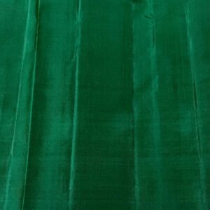Borderless Kanchipuram Silk Saree In Rani With Green