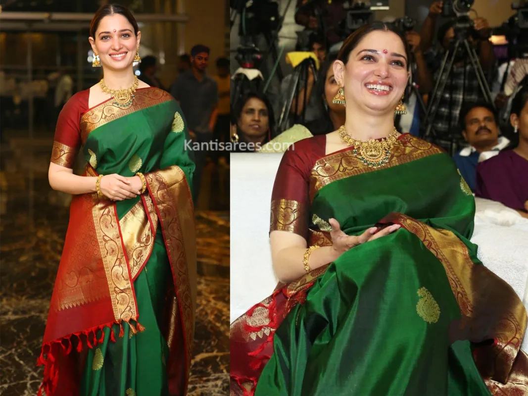 Tamannaah Bhatia Kanjivaram saree