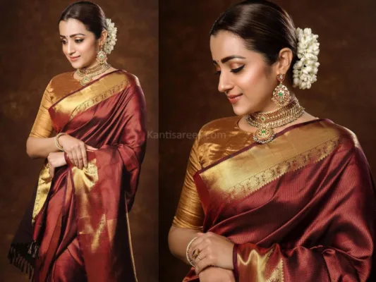 Trisha Krishnan in Kanjivaram Saree