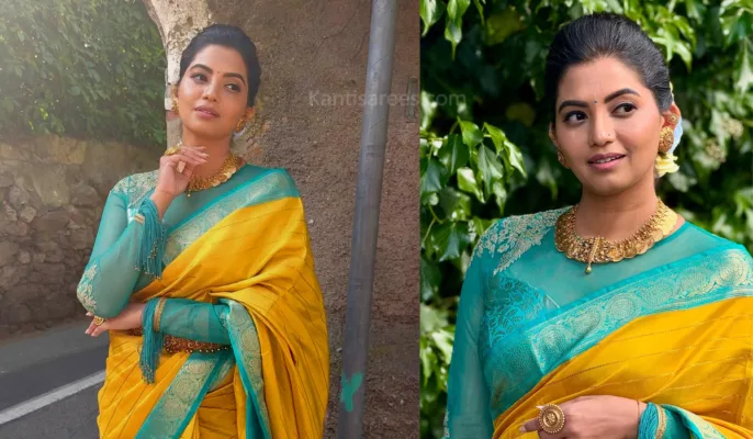 Disha Madan in Kanjivaram Saree