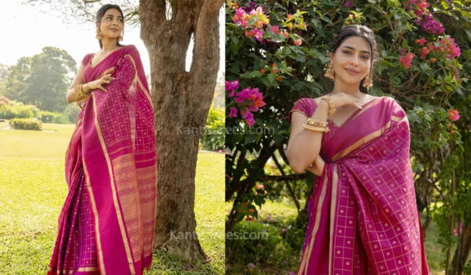 Aishwarya Lekshmi in Kanjivaram Saree