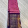 Kanchipuram Silk Saree Pink With Blue