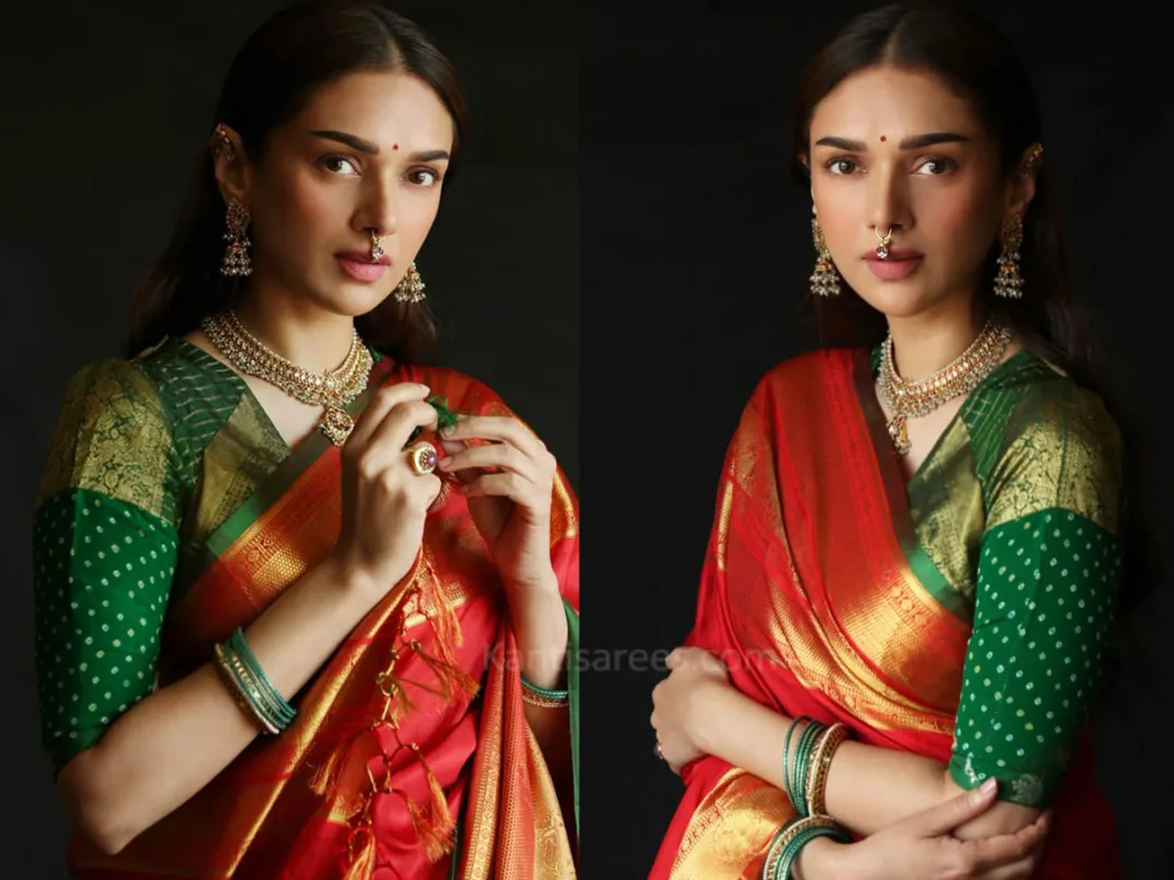 Aditi Rao Hydari in Kanjivaram saree