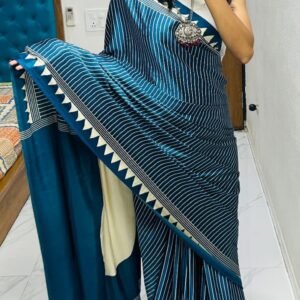 Rama Green Gaji Silk saree