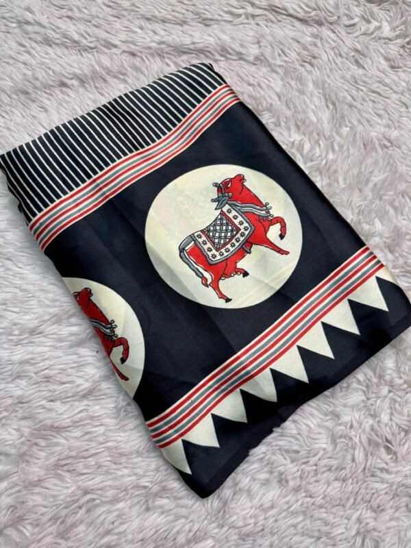 Black Gaji Silk saree