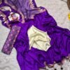 Purple Gaji Silk saree