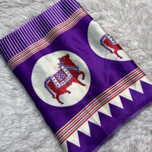 Purple Gaji Silk saree