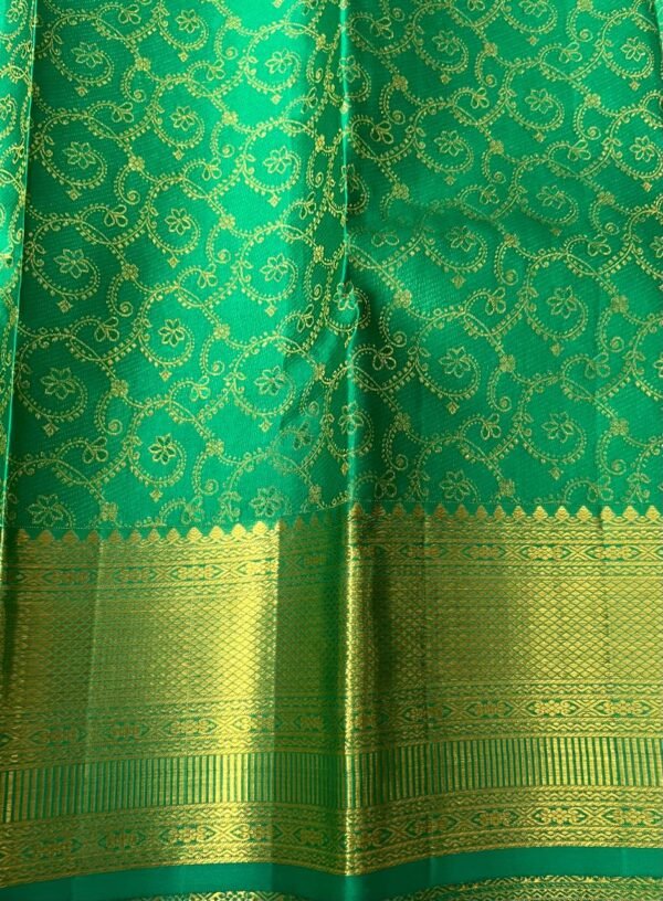 Kanchipuram Silk Saree In Spring Green