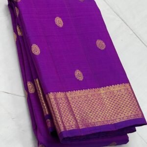 Purple Kanchipuram Silk Saree