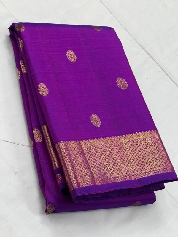 Purple Kanchipuram Silk Saree