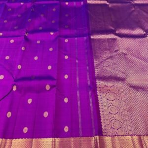 Purple Kanchipuram Silk Saree