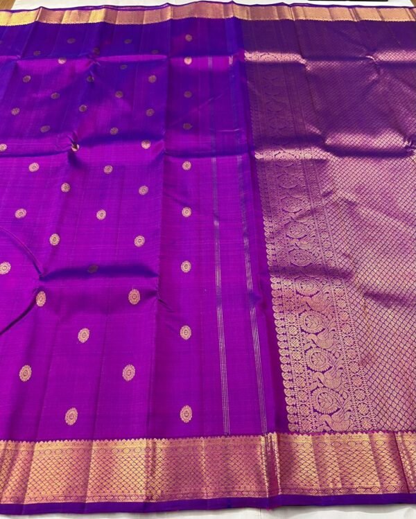 Purple Kanchipuram Silk Saree