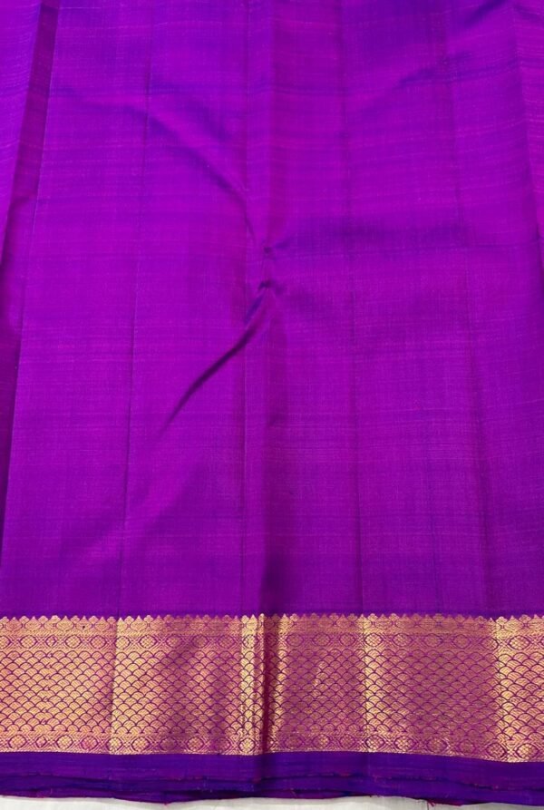 Purple Kanchipuram Silk Saree