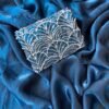 Blue Space silk Designer Saree With Beats Work Blouse