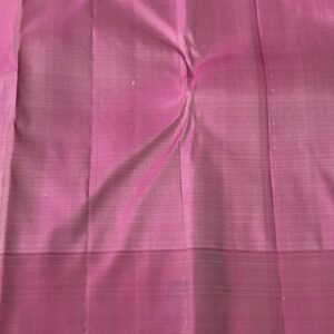 Designer Kanchipuram Silk Saree In White With Pink