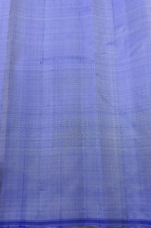 Dark Lavender Kanchipuram Silk Saree In Borderless