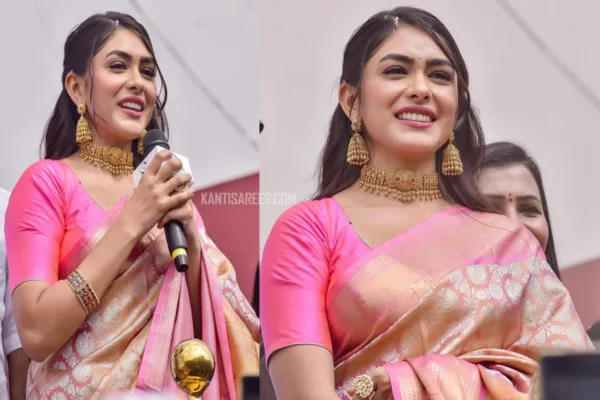Mrunal Thakur in Kanjivaram Saree