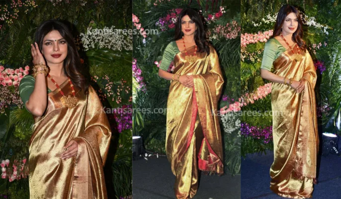 Priyanka Chopra in Kanjivaram Saree